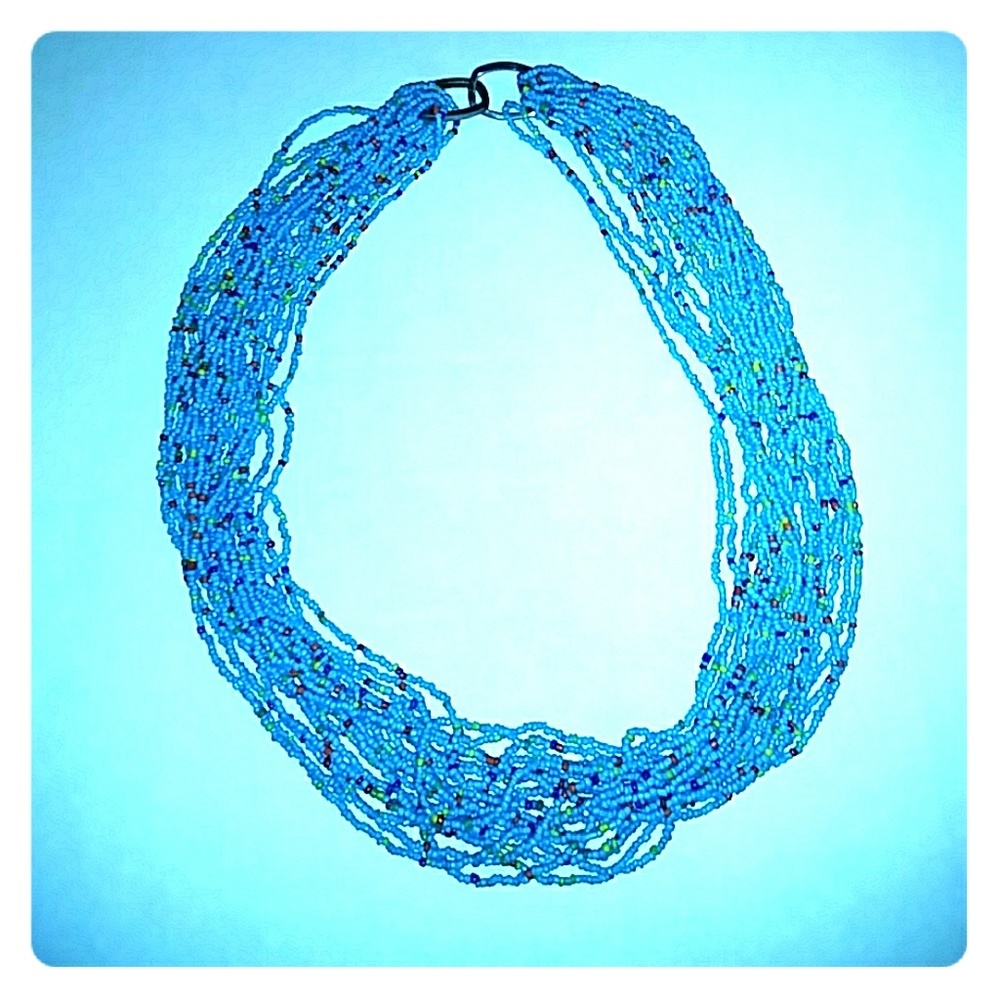 Handcrafted Multi strand Beaded Necklace